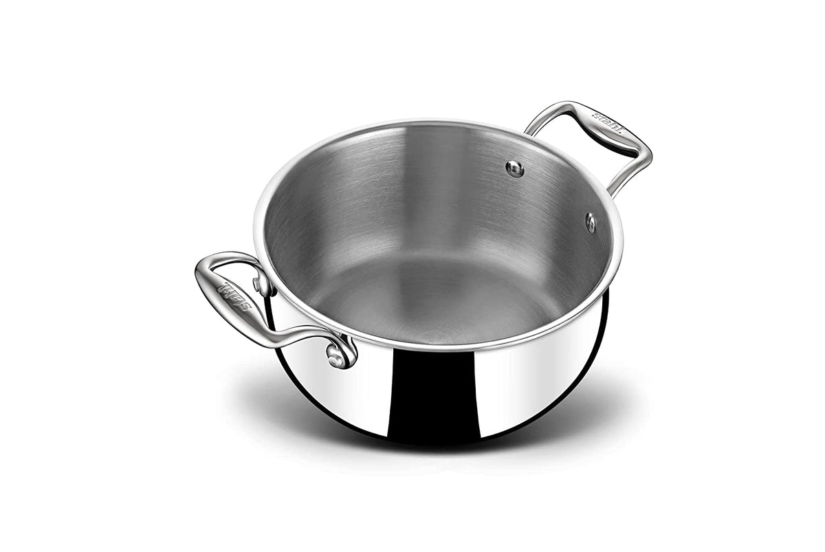 Stahl Triply Stainless Steel Artisan Belly Pot with Lid