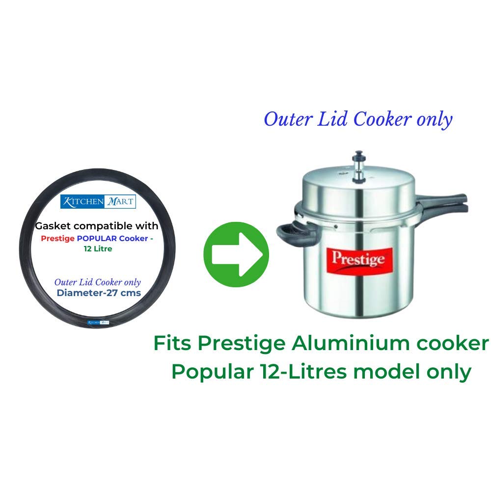Prestige Popular Aluminium Pressure cooker Gasket (Outer Lid) | Brand Kitchen Mart