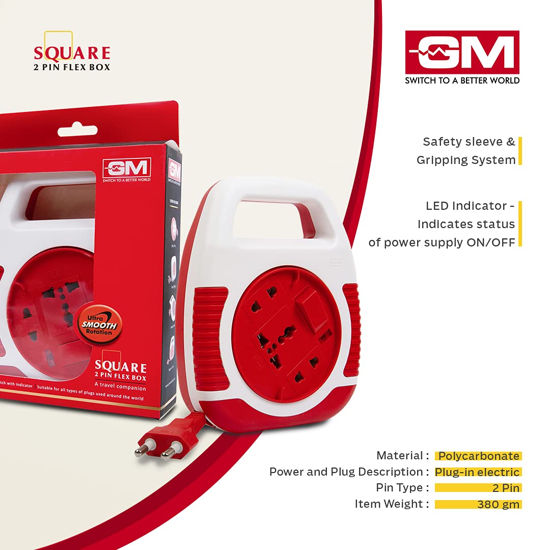 GM Modular 3040-Square 2 Pin Flex Box, 5 Meter,Red and White