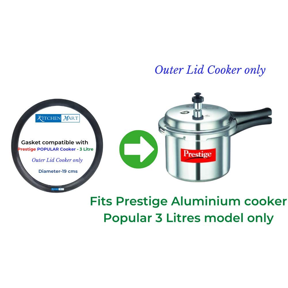 Prestige Popular Aluminium Pressure cooker Gasket (Outer Lid) | Brand Kitchen Mart