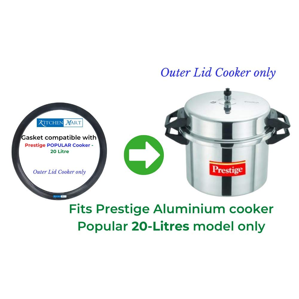 Prestige Popular Aluminium Pressure cooker Gasket (Outer Lid) | Brand Kitchen Mart