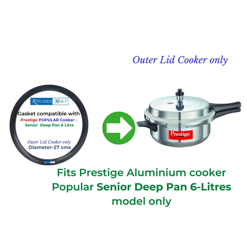 Prestige Popular Aluminium Pressure cooker Gasket (Outer Lid) | Brand Kitchen Mart