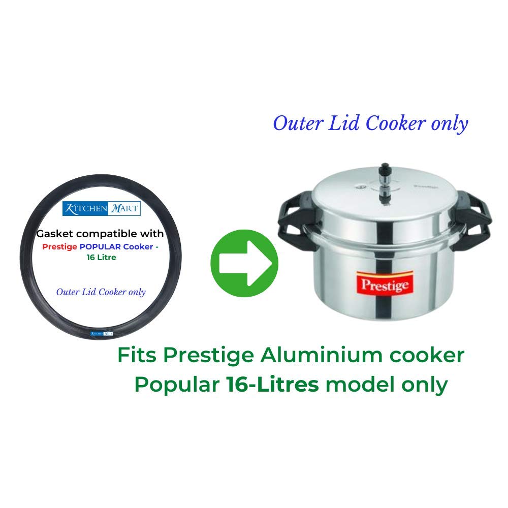 Prestige Popular Aluminium Pressure cooker Gasket (Outer Lid) | Brand Kitchen Mart