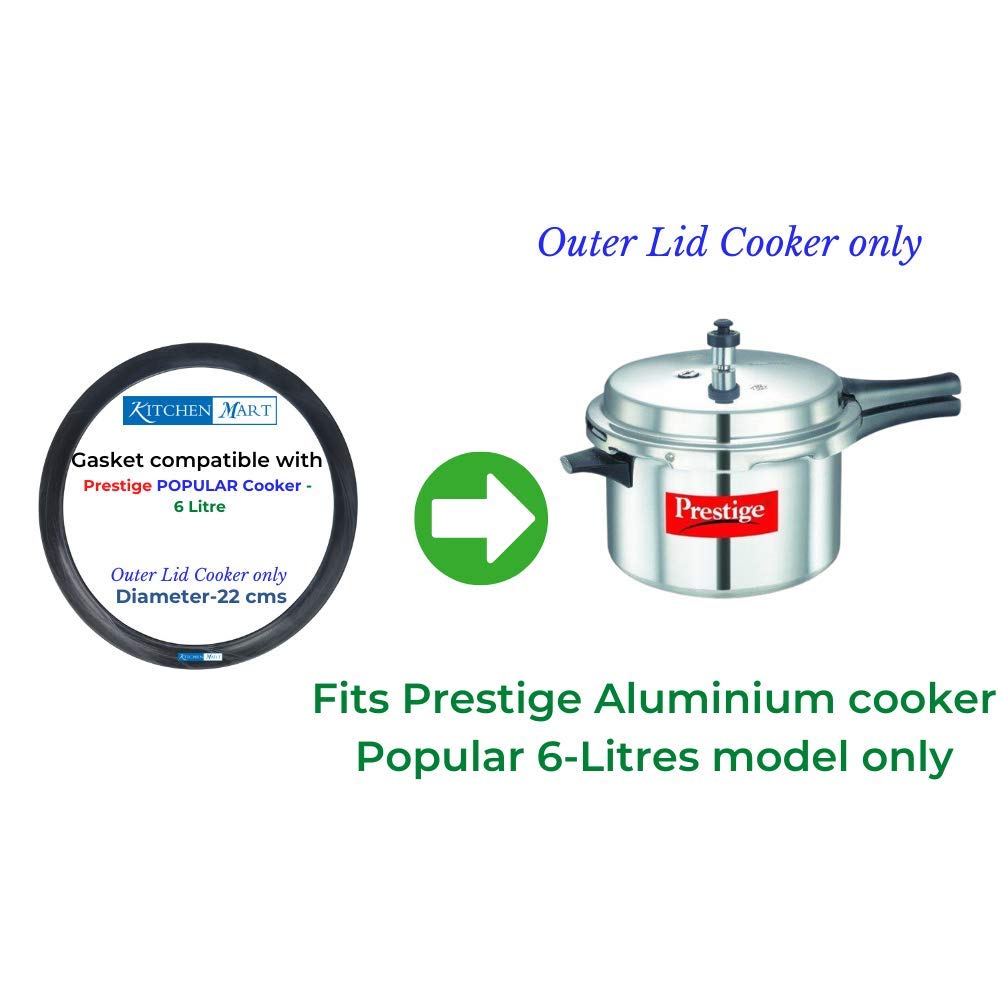 Prestige Popular Aluminium Pressure cooker Gasket (Outer Lid) | Brand Kitchen Mart