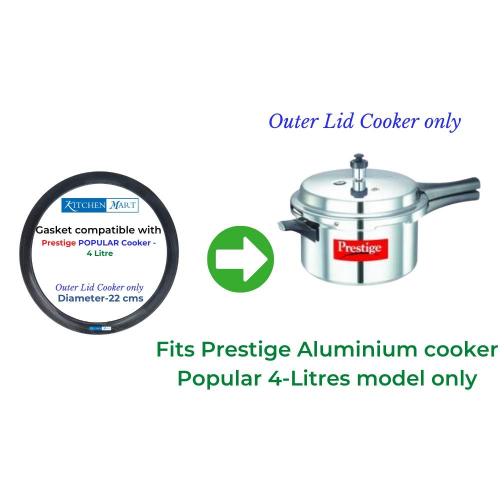 Prestige Popular Aluminium Pressure cooker Gasket (Outer Lid) | Brand Kitchen Mart
