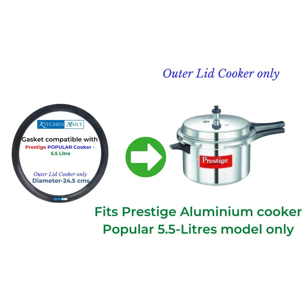 Prestige Popular Aluminium Pressure cooker Gasket (Outer Lid) | Brand Kitchen Mart