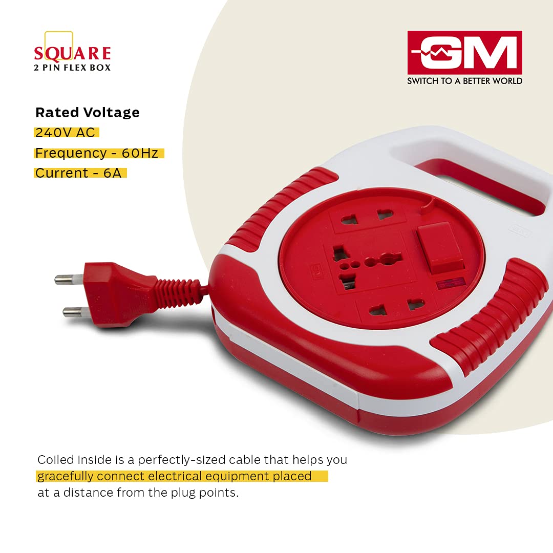 GM Modular 3040-Square 2 Pin Flex Box, 5 Meter,Red and White