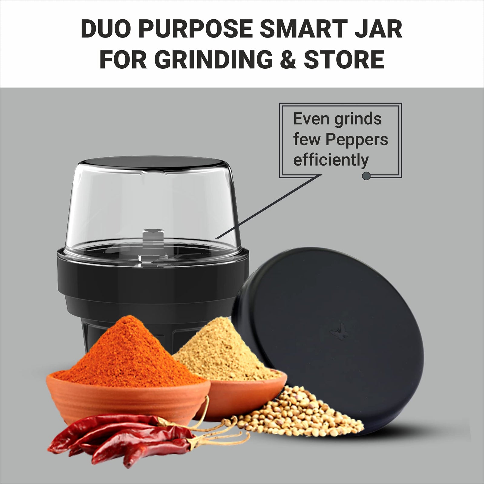 Butterfly Jet Elite Plus Mixer Grinder, 750W, 5 Jars