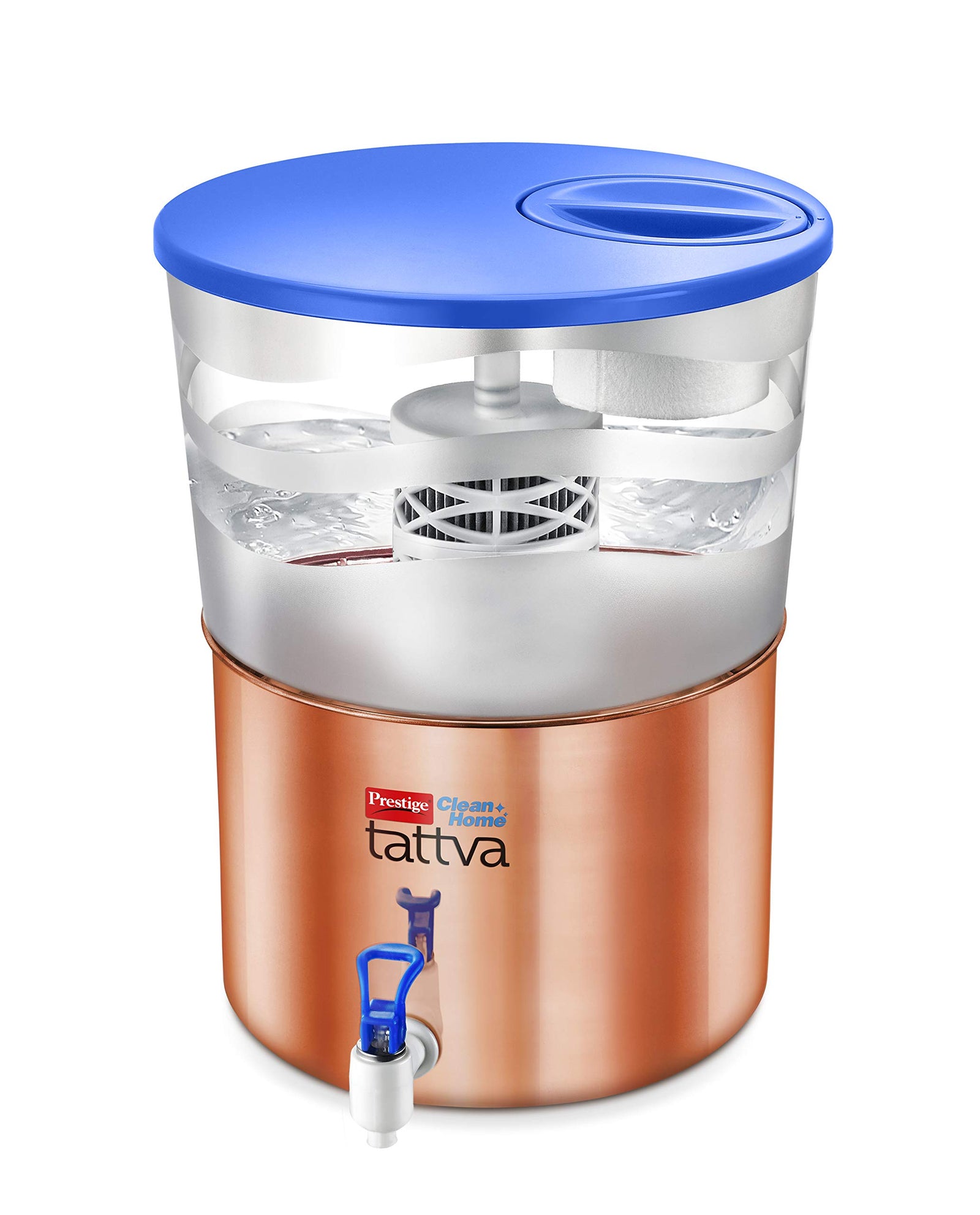 Prestige Tattva 2.1 Copper 16 Liter Water Purifier (Brown)