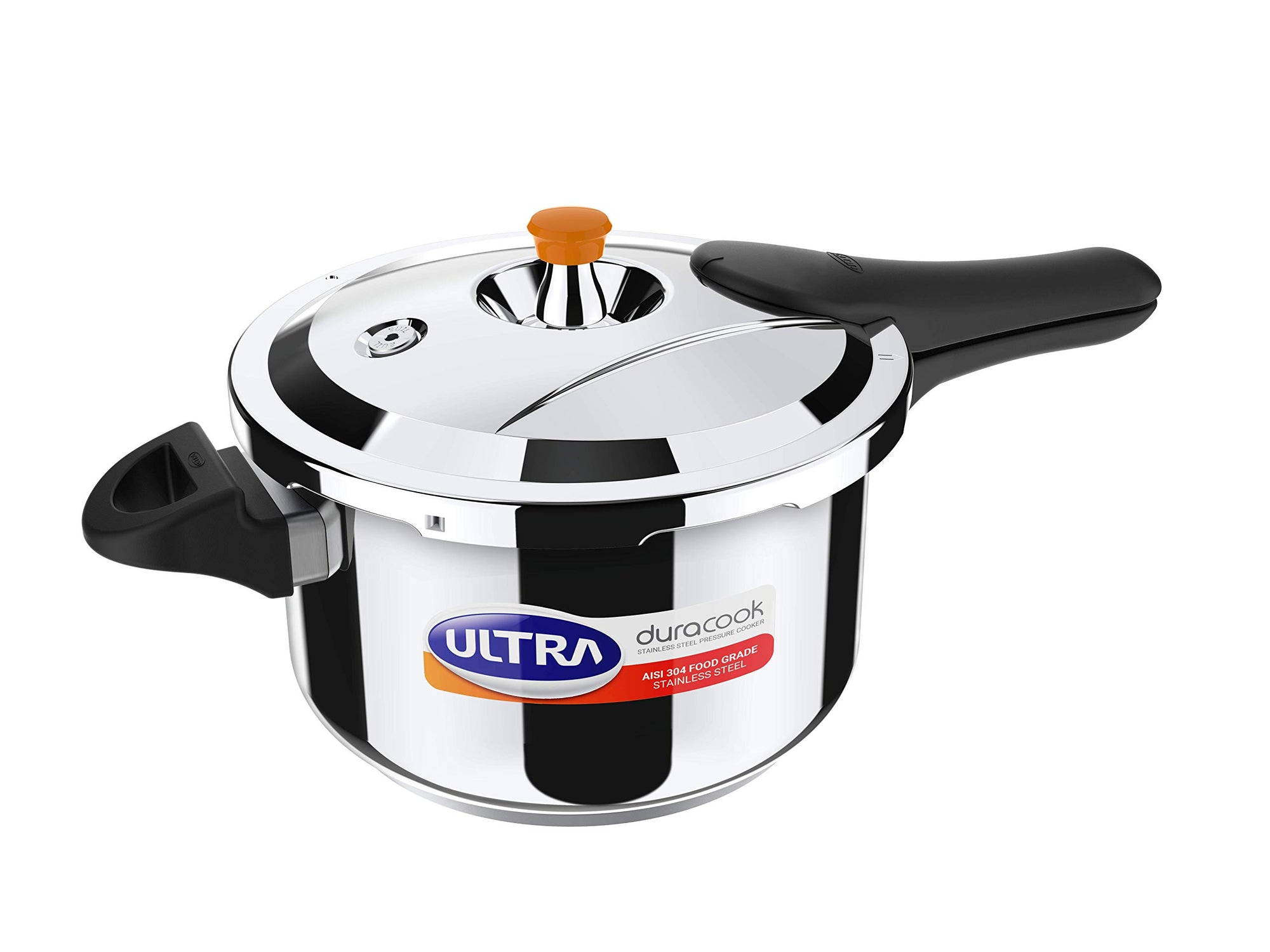 Ultra Duracook Stainless Steel Outer Lid Pressure Cooker, 5.5 liter