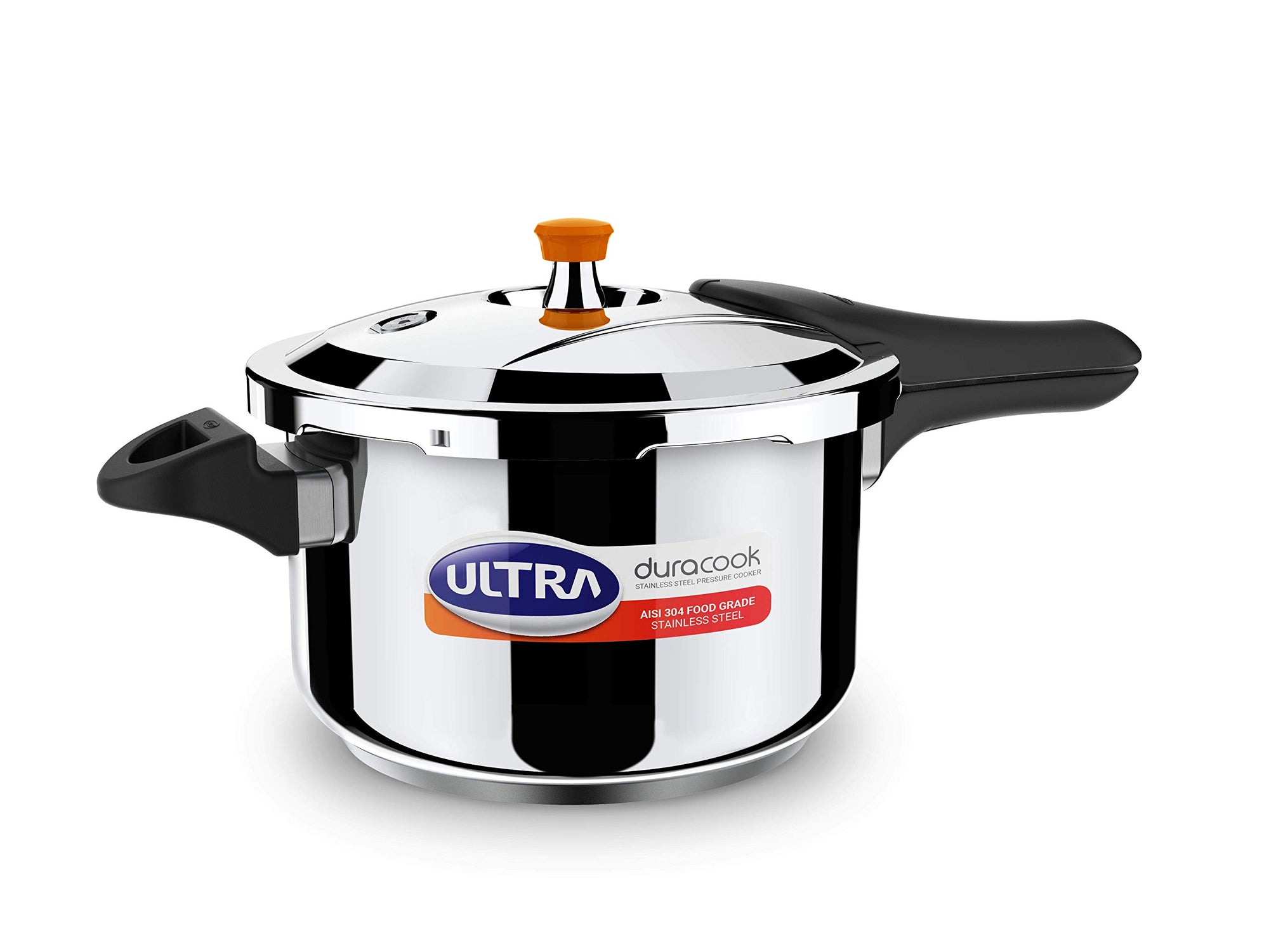 Ultra Duracook Stainless Steel Outer Lid Pressure Cooker, 5.5 liter