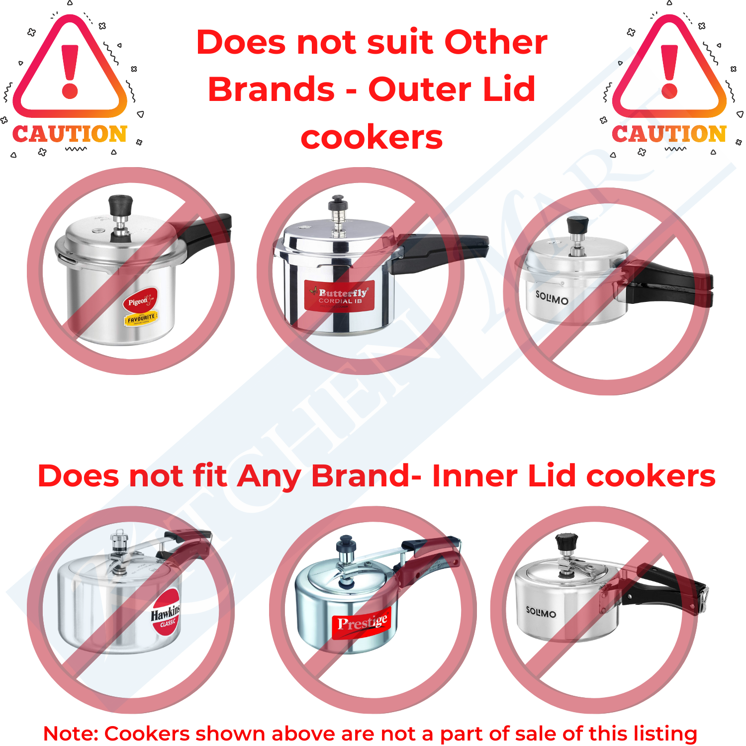 Kitchen Mart Gasket compatible with Prestige Handi Cooker Gasket