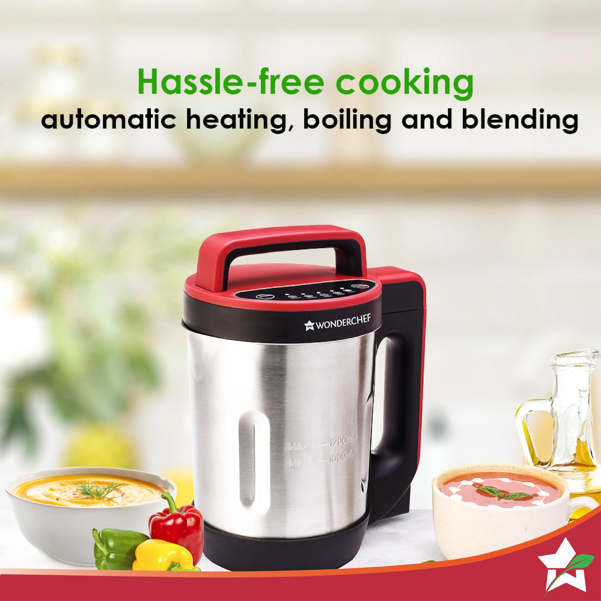 Wonderchef NEO 1L Soup Maker – Healthy Cooking Appliance