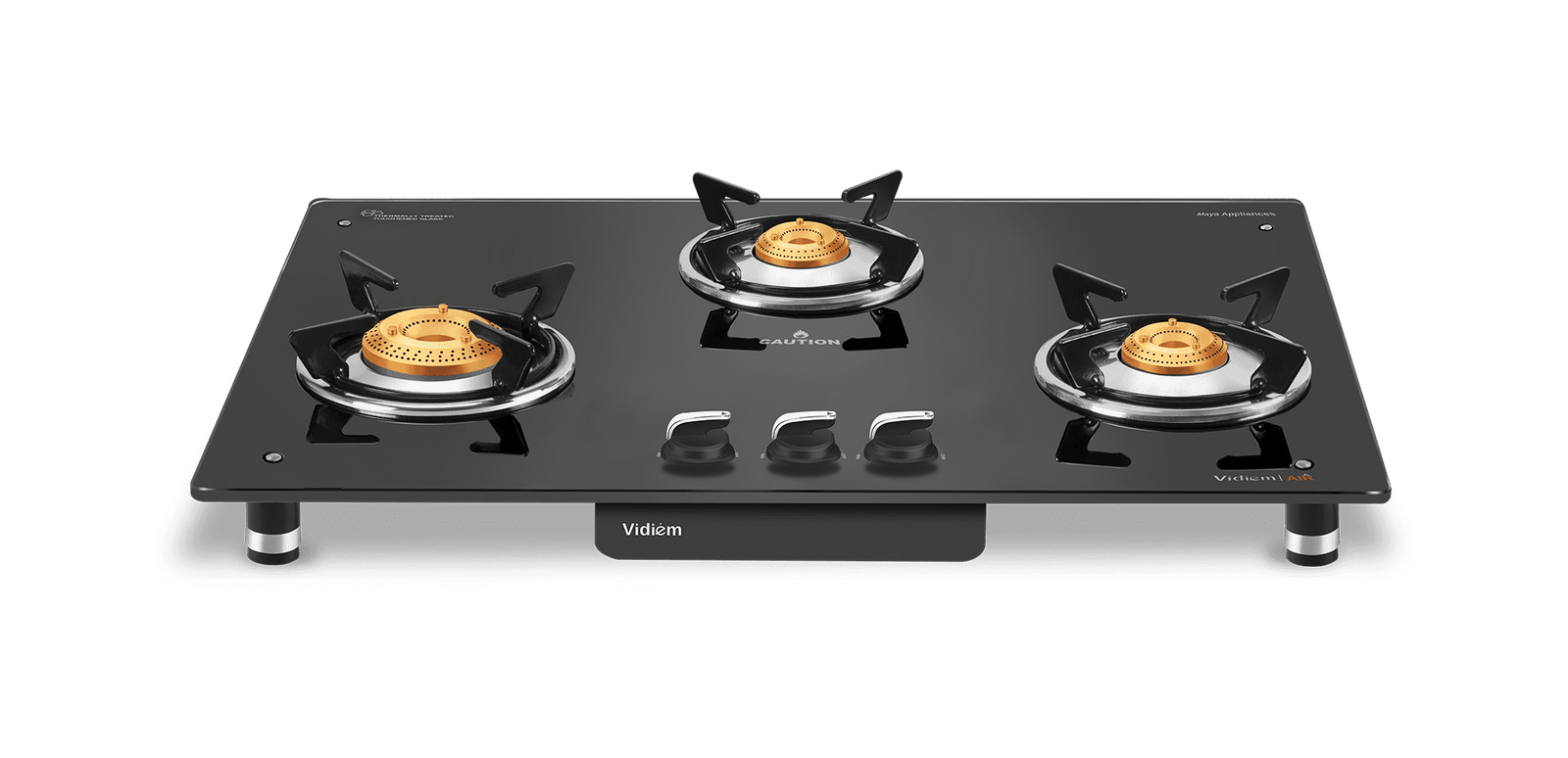 Vidiem gas stove 3 online burner stainless steel