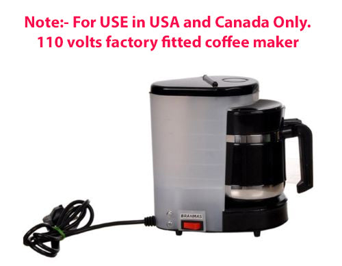 BRAHMAS Coffee Maker (110 Volts for use in USA &amp; Canada Only)
