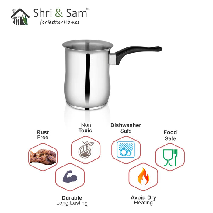 Shri and Sam Stainless Steel Coffee Warmer with Sandwich Bottom