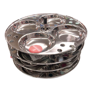Embassy Stainless Steel Idly pot with 4 idly plates