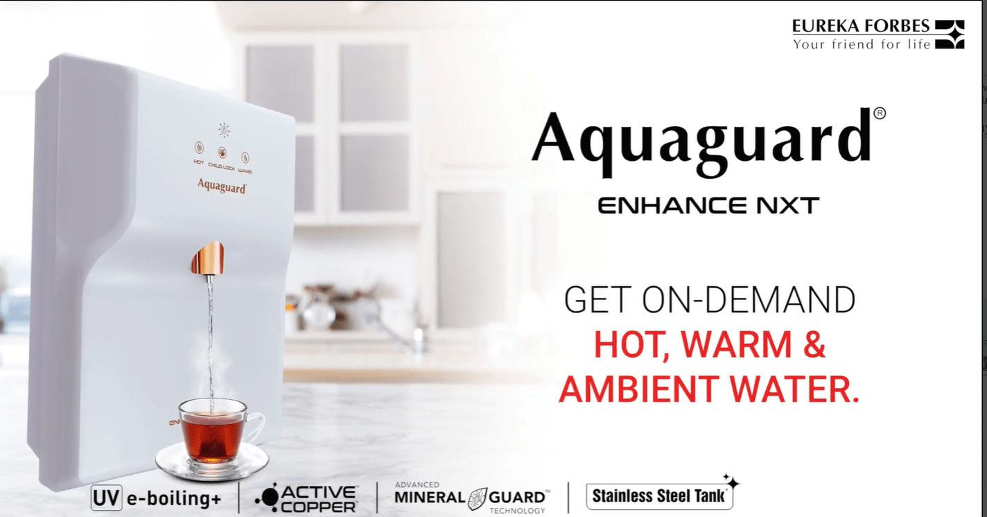 Aquaguard Enhance NXT UV+ Hot Water Purifier - KITCHEN MART