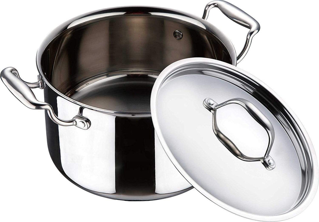 BERGNER Argent Triply Stainless Steel Tadka Pan with Stay Cool