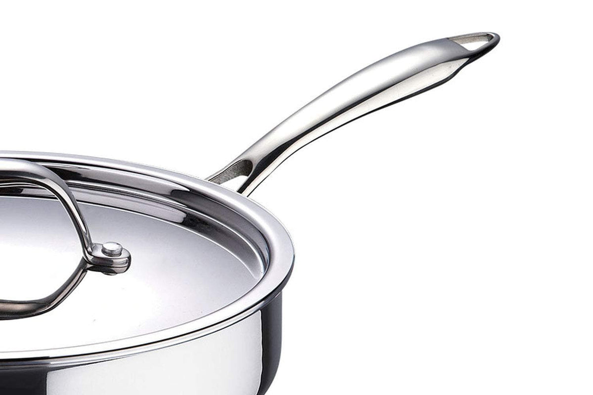 Bergner Argent Triply Stainless Steel SautePan - KITCHEN MART