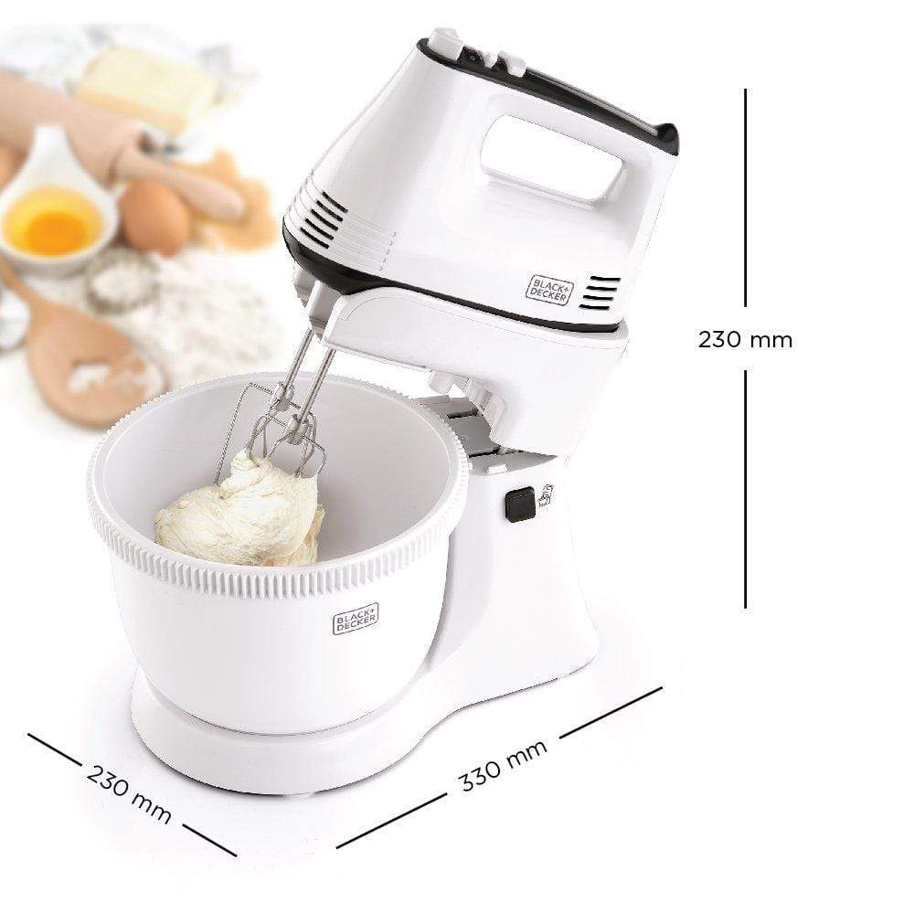 Black+Decker Hand Mixer 300 watt m 700,White 5035048634608