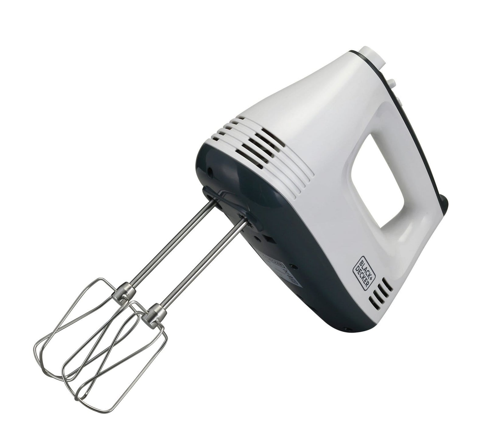Black+Decker M350 300-Watt Hand Mixer (White/Grey) - KITCHEN MART