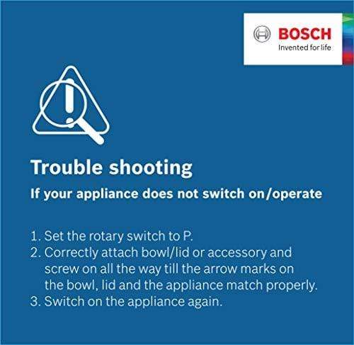 Bosch Lifestyle MCM3501M 800-Watt Food Processor (Black) - KITCHEN MART