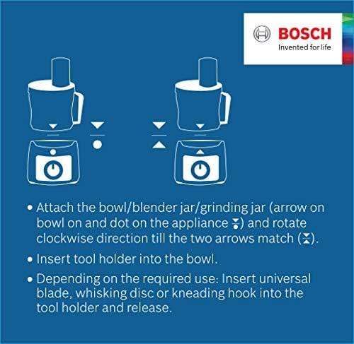 Bosch Lifestyle MCM3501M 800-Watt Food Processor (Black) - KITCHEN MART