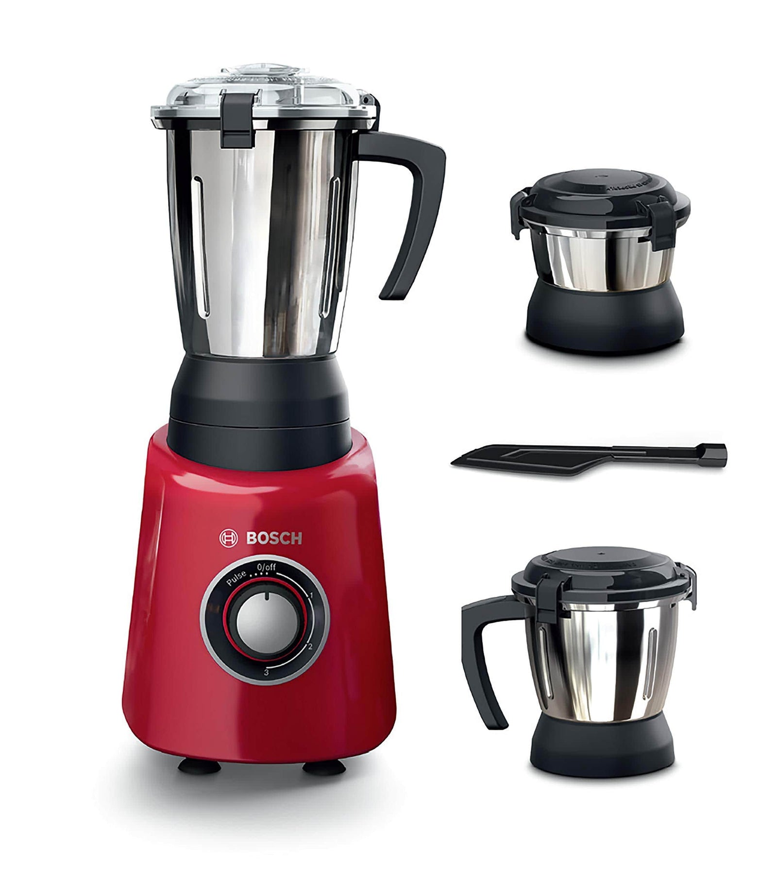 Bosch TrueMixx Radiance 600-Watt Mixer Grinder (Red) - KITCHEN MART