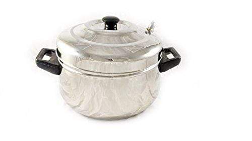 Butterfly Curve 4 Plates Stainless Steel Idly Cooker/Steamer - 16 Idlis - KITCHEN MART