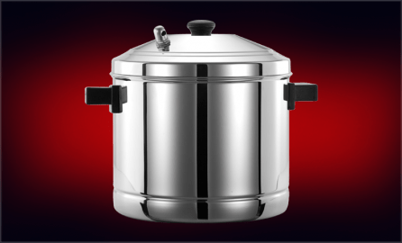 Butterfly Idli Cooker Set with 6 Plates, 8 Piece, Silver - KITCHEN MART