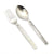 Classic by Embassy 12-Pieces Cutlery Set - 6 Dessert Spoons & 6 Dessert Forks (Hi-Trend, 17 Gauge, Stainless Steel) - KITCHEN MART