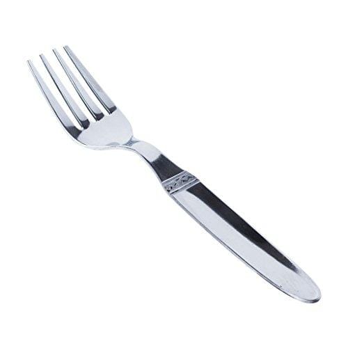 Classic by Embassy Baby Fork, Pack of 12, Stainless Steel, 15.8 cm (Nova, 17 Gauge) - KITCHEN MART