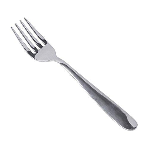 Classic by Embassy Baby Fork, Pack of 12, Stainless Steel, 16.2 cm (Ajanta, 14 Gauge) - KITCHEN MART