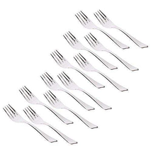 Classic by Embassy Baby Fork, Set of 12, Stainless Steel, 15.5 cm (Monalisa, 14 Gauge) - KITCHEN MART