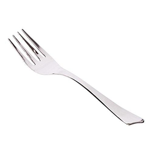 Classic by Embassy Baby Fork, Set of 12, Stainless Steel, 15.5 cm (Monalisa, 14 Gauge) - KITCHEN MART