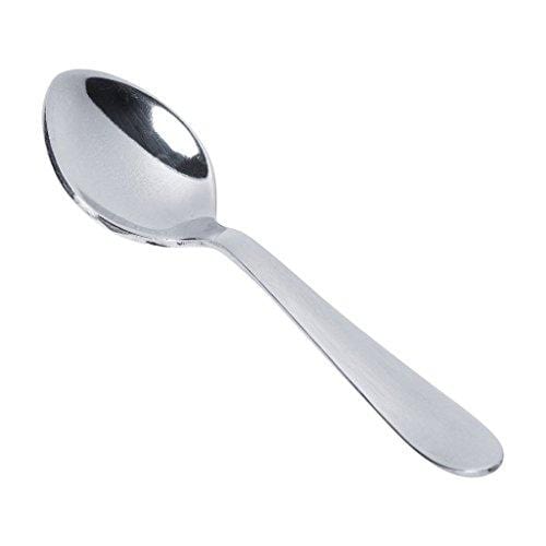 Classic by Embassy Coffee Spoon, Pack of 12, Stainless Steel, 11.4 cm (Ajanta, 14 Gauge) - KITCHEN MART