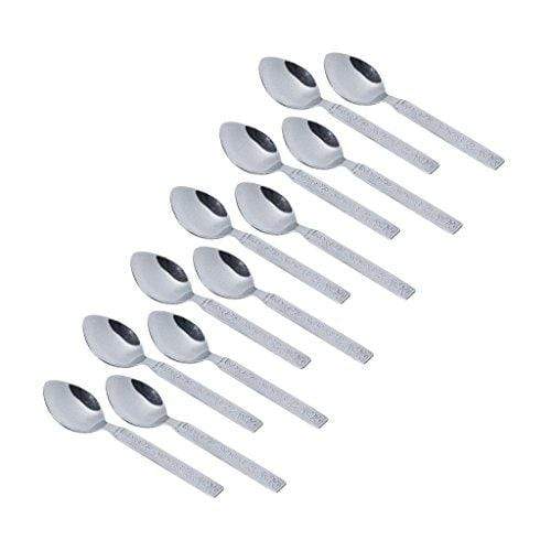 Classic by Embassy Coffee Spoon, Pack of 12, Stainless Steel, 11.6 cm (Hi-Trend, 17 Gauge) - KITCHEN MART