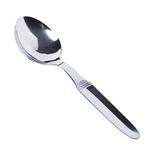 Classic by Embassy Dessert Spoon, Pack of 12, Stainless Steel, 17.8 cm (Nova, 17 Gauge) - KITCHEN MART