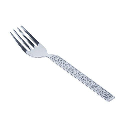 Classic by Embassy Tea/Pastry Fork, Pack of 12, Stainless Steel, 13.3 cm (Hi-Trend, 17 Gauge) - KITCHEN MART
