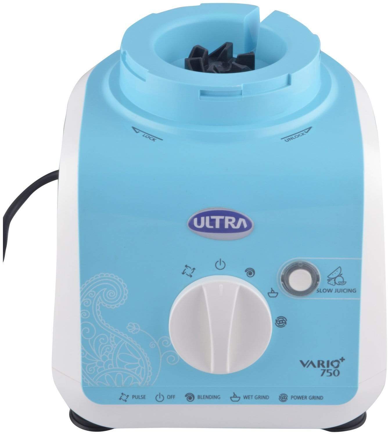 Elgi Ultra Vario+  750-Watt Mixer Grinder (Pastel Blue) - KITCHEN MART