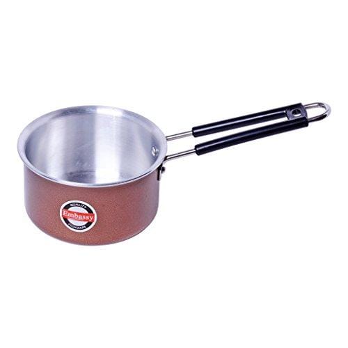 Embassy Aluminium Hammer-Tone Saucepan, 1800 ml, 18 cm, Size 12 - KITCHEN MART