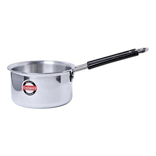 Embassy Aluminium Saucepan, 750 ml, 14 cm, Size 9 - KITCHEN MART