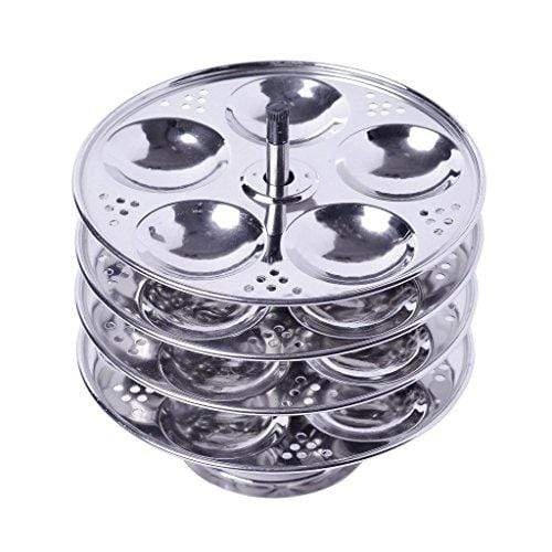 Embassy Baby Idli Stand, 4 Plates - 20 Idlis (Stainless Steel) - KITCHEN MART