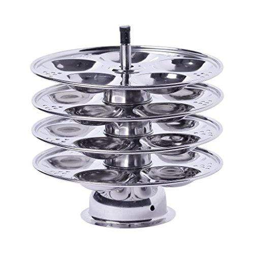 Embassy Baby Idli Stand, 4 Plates - 20 Idlis (Stainless Steel) - KITCHEN MART