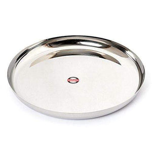 Embassy Brunch Dinner Plate, Size 5, 28.6 cms (Pack of 6, Stainless Steel) - KITCHEN MART