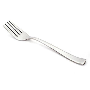 Embassy (Classic by Embassy) 30-Pieces Cutlery Set - 6 Tea Spoons, 6 Tea Forks, 6 Baby Spoons, 6 Baby Forks & 6 Dessert Knives (Impress, 14 Gauge, Stainless Steel) - KITCHEN MART