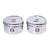 Embassy Deep Puri Box / Container - Pack of 2 (Size 9, 850 ml each), Stainless Steel - KITCHEN MART