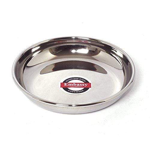 Embassy Dipping Plate, Size 0, 9.8 cms (Pack of 6, Stainless Steel) - KITCHEN MART