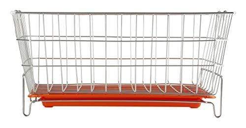 Embassy Dish Draining Basket/Kuda with Drip Tray, Rectangle, 53x42x25 cms (LxBxH), Size - Small - KITCHEN MART